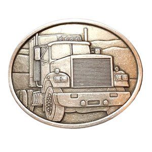 Semi Big Rig Belt Buckle Canadian Made Transport Truck Driver